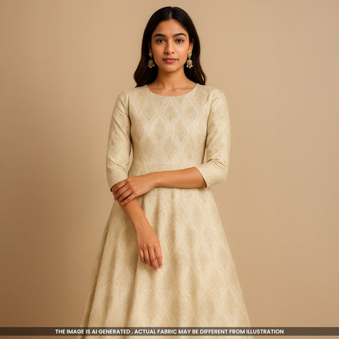 Self Jacquard Brocade Fabric-F4960